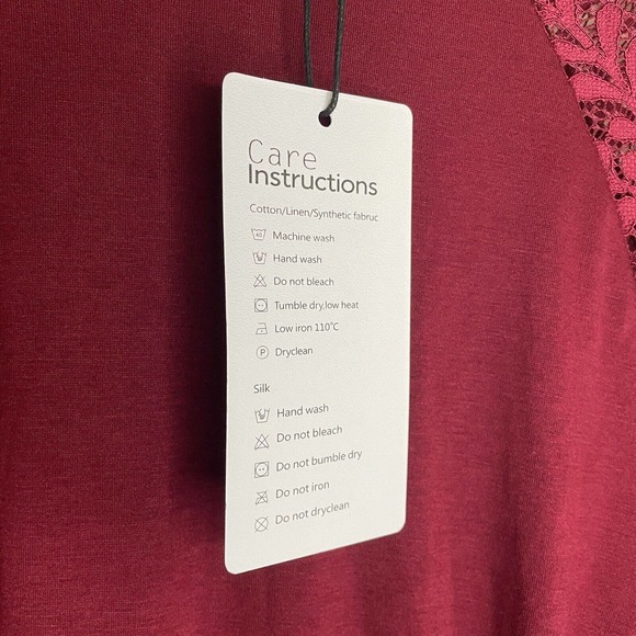 EXLURA Women’s Lace Sleeve Mini Dress Ruffle High Neck Dress Flowy Wedding Guest - Picture 9 of 13